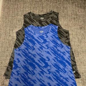 BCG size 1X Blue and Black Sleeveless Workout Tops 2 for $15